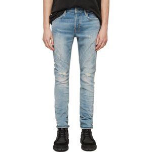 Allsaints Cigarette Ripped Skinny Fit Jeans